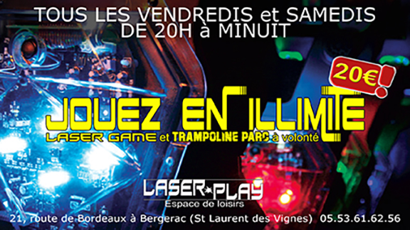 Illimitée au Laser Play web